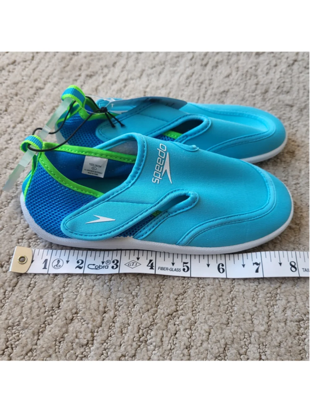 Boy’s Speedo Water Shoes – Green & Blue – Size XL (11-12) – NWT